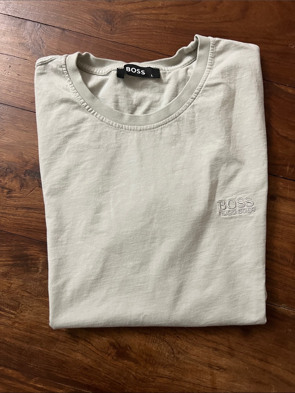 BOSS Short Sleeve Crewneck T-Shirt in Light green